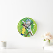 RICK AND MORTY™ Look At Runde Wanduhr (Zuhause)