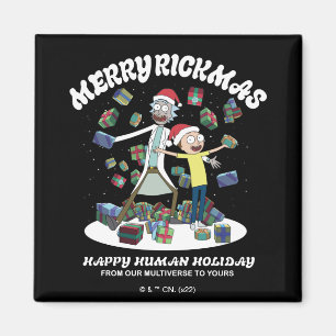 Rick and Morty Merry Rickmas Presents Magnet