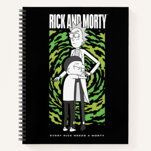 RICK AND MORTY™ Morty umarmt Rick Notizblock