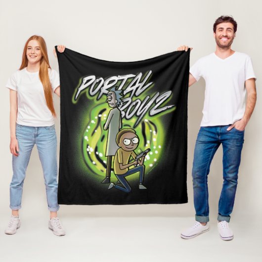 Rick and Morty - Portal Boyz Fleecedecke (Beispiel)