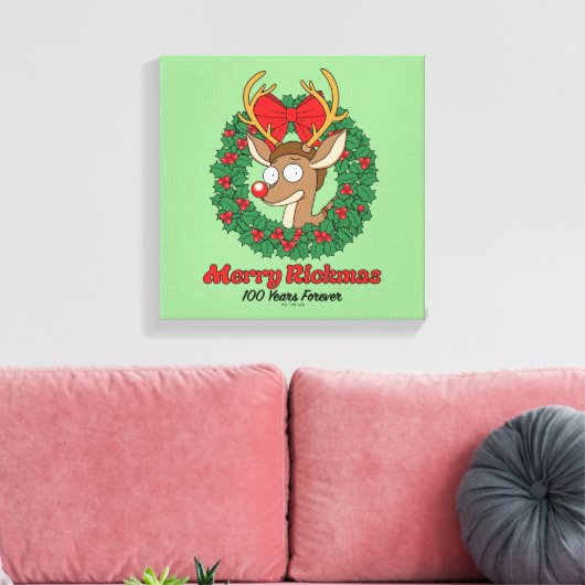 Rick and Morty | Reindeer Morty Merry Rickmas Leinwanddruck (Insitu (Wohnzimmer))