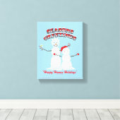 Rick and Morty | Snowmen Season's Greetings Leinwanddruck (Insitu (Holzboden))