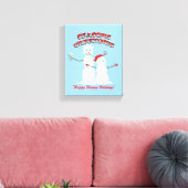 Rick and Morty | Snowmen Season's Greetings Leinwanddruck (Insitu (Wohnzimmer))