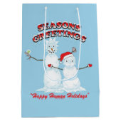 Rick and Morty | Snowmen Season's Greetings Mittlere Geschenktüte (Rückseite)