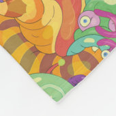 Rick Apokalypse Party Alien Pattern Fleecedecke (Ecke)