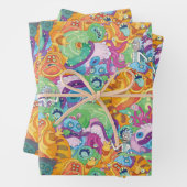 Rick Apokalypse Party Alien Pattern Geschenkpapier Set (Beispiel)