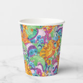 Rick Apokalypse Party Alien Pattern Pappbecher (Rückseite)