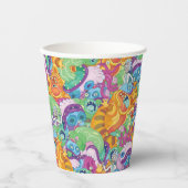 Rick Apokalypse Party Alien Pattern Pappbecher (Vorderseite)