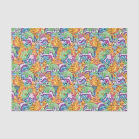 Rick Apokalypse Party Alien Pattern Seidenpapier (Vorderseite)