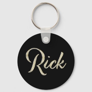 Rick Button Name Schlüsselanhänger