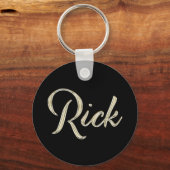 Rick Button Name Schlüsselanhänger (Vorderseite)