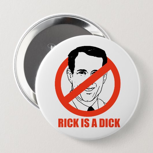 Rick ist ein Dick Button (Vorne & Hinten)