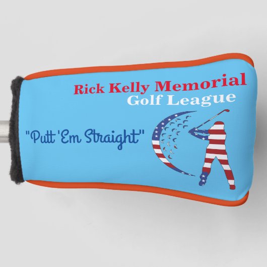 Rick Kelly Golf League Putter Cover Golf Headcover (Vorderseite)