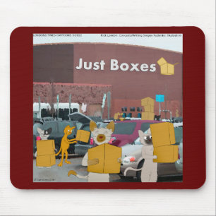 Rick London Big Box Stores for Cats Comic Mousepad