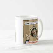 Rick London Cartoon Descartes Clock Comic Kaffeetasse (VorderseiteRechts)