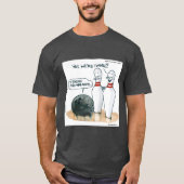 Rick London Cartoon Funny Bowling Comic T-Shirt (Vorderseite)