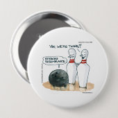 Rick London Cartoon Funny Comic Button (Vorne & Hinten)