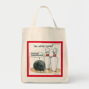 Rick London Cartoons Lustige Bowling Comic Tragetasche