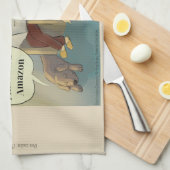 Rick London Comic Kitchen Handtücher "Sleeping Dog (Viertel Falte)