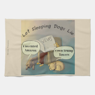 Rick London Comic Kitchen Handtücher "Sleeping Dog