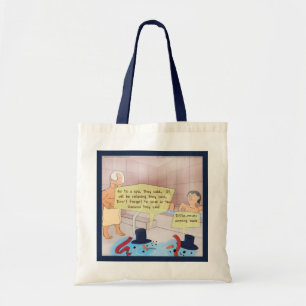 Rick London Comic Schneemann Budget Leinwandtasche Tragetasche