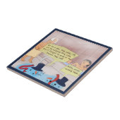 Rick London Comic Schneemann Comic Keramikfliese (Seite)