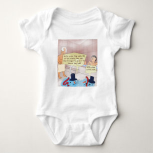 Rick London Comic Snowman Funny Gifts Baby Strampler