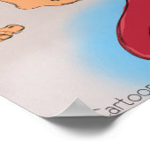 Rick London Comic Snowman Funny Poster (Ecke)