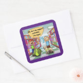 Rick London Emotional Support Artichoke Comic Quadratischer Aufkleber (Umschlag)