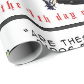 Rick London Ernestine ruft Birds Xmas auf Geschenkpapier (Rolleneckpunkt)