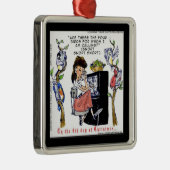 Rick London Ernestine ruft Birds Xmas auf Ornament Aus Metall (Rechts)