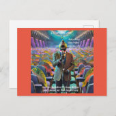 Rick London Fish Nightclub Comic Postkarte (Vorne/Hinten)