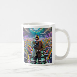 Rick London Fish Nightclub Sänger Comic Kaffeetasse