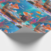 Rick London Fish Playing "Go Fish" Kartenspiel Com Geschenkpapier (Ecke)