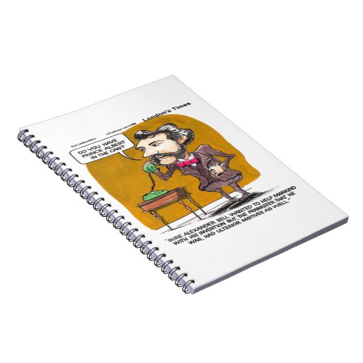 Rick London Funny Alexander Bell Phone Prank Notizblock (Rechte Seite)