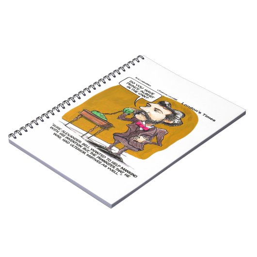 Rick London Funny Alexander Bell Phone Prank Notizblock (Linke Seite)