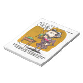 Rick London Funny Alexander Bell Phone Prank Notizblock (Rotiert)