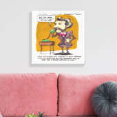 Rick London Funny Alexander Bell Phone Prank Print Leinwanddruck (Insitu (Wohnzimmer))
