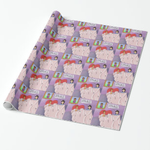 Rick London Funny Bedbugs Cartoon Geschenkpapier