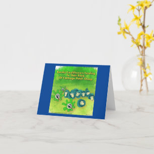 Rick London Funny Border Collie Blume Comic Karte