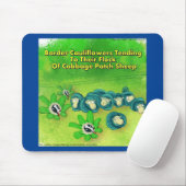 Rick London Funny Border Collie Blume Comic Mousepad (Mit Mouse)