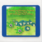 Rick London Funny Border Collie Blume Comic Mousepad (Vorne)