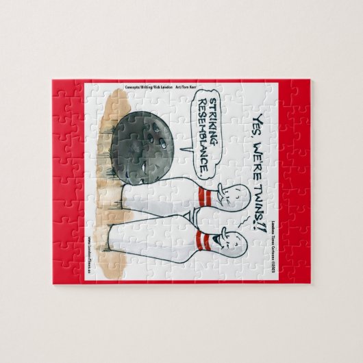 Rick London Funny Bowling Puzzle (Horizontal)