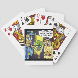 Rick London Funny Criminal Bird Flight Risk Spielkarten