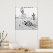 Rick London Funny Dog Mirage Poster (Küche)