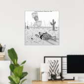 Rick London Funny Dog Mirage Poster (Heimbüro)