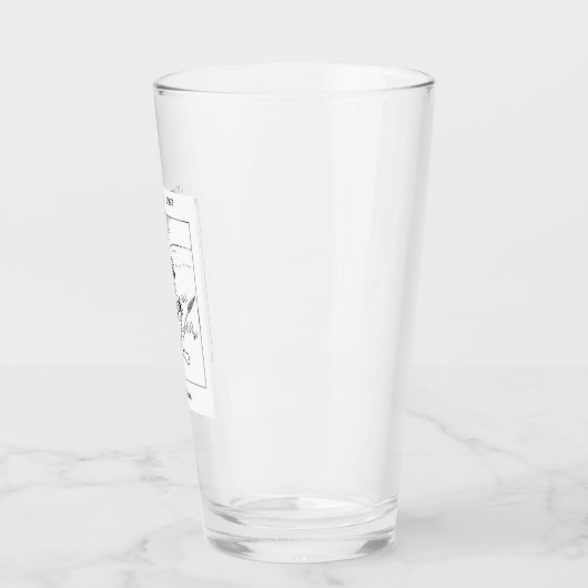 Rick London Funny Field Mouse Comic Glas (Links)