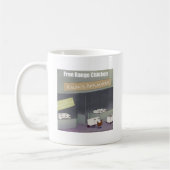 Rick London Funny Free Range Chicken Kaffeetasse (Links)