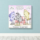 Rick London Funny Hindenburg Canvas Print Leinwanddruck (Insitu (Holzboden))