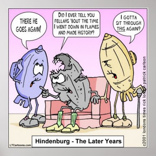Rick London Funny Hindenburg Poster (Vorne)
